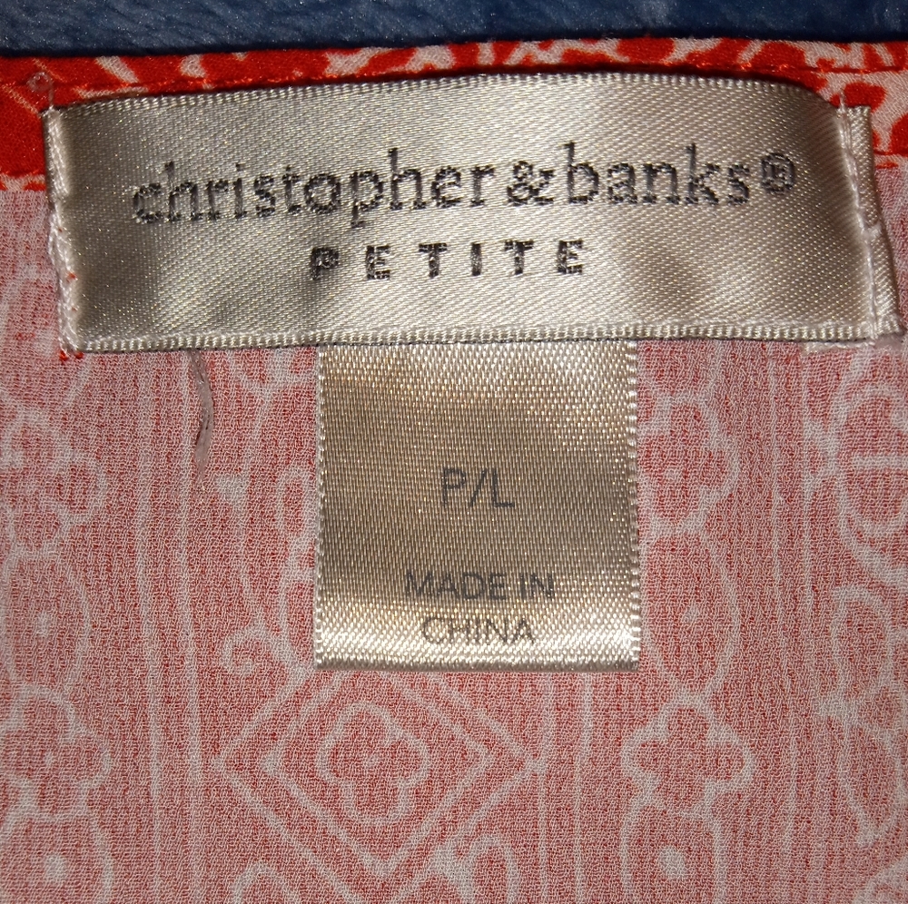 Christopher & Banks petite large blouse